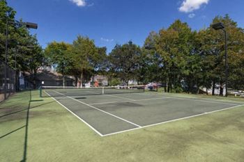 Lighted tennis court